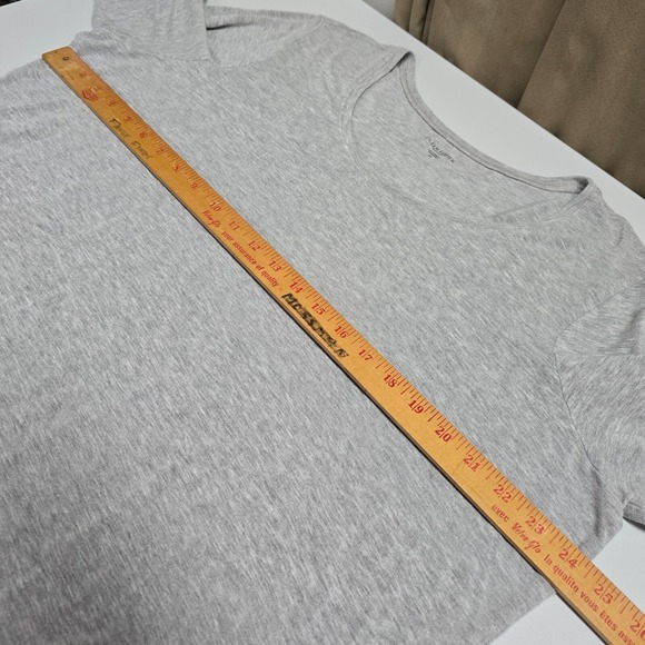 Eileen Fisher Shirt Womens 3X Gray Long Sleeve Pullover Stretch Scoop Neck‎ - Picture 8 of 12